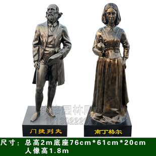 护理教育奠基人南丁格尔雕像提灯女神雕塑科学家门捷列夫雕塑定做