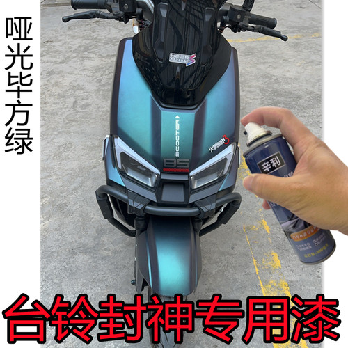 台铃封神哑光毕方绿专用自喷漆划痕修补防锈漆快干不掉色油漆套装