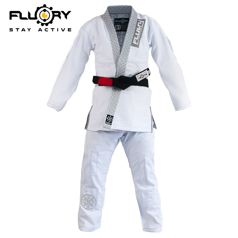 FLUORY火垒新款巴西柔术服男女BJJ GI休闲麻花成人专业柔道训练服