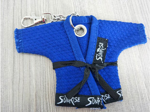 健身巴西柔术服钥匙扣 柔道服配件挂扣 钥匙扣挂件锁扣