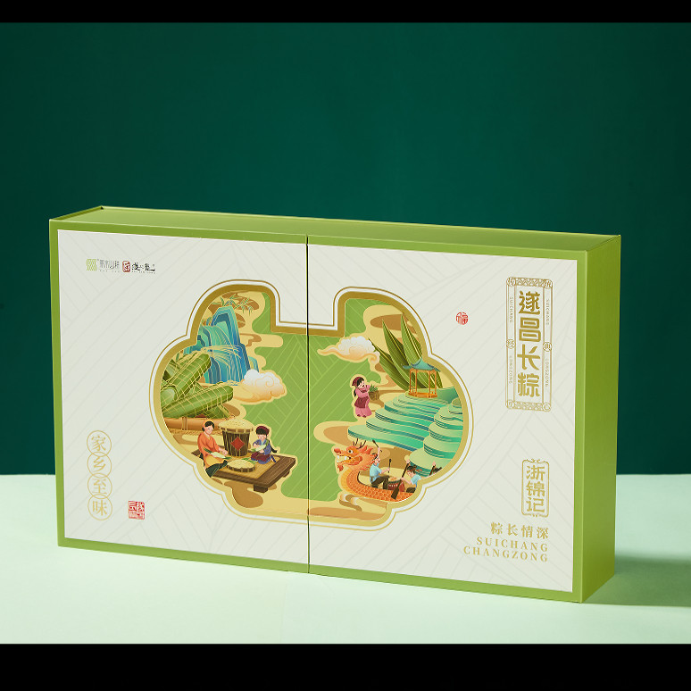 遂昌长粽1800克/300克×6粽6味/遂心龙粽长情富贵组合礼盒