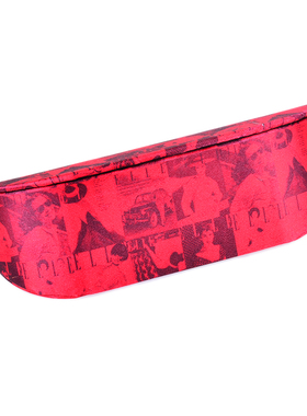 爱乐红色眼镜盒 适合小眼镜架近视眼镜框 EL眼镜壳 镜盒 红色女士