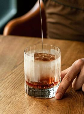 意大利Luigi Bormioli路易治进口水晶威士忌杯古典鸡尾酒杯古典杯