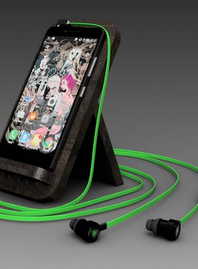 简易Razer Hammerhead战锤狂鲨BT无线耳机3D模型图纸 STEP格式