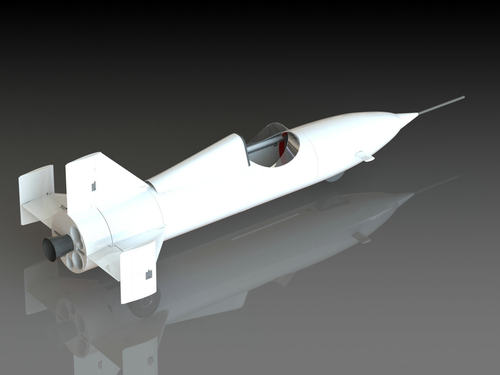 火箭车设计图纸 SolidWorks2014建模 超高速车概念模型