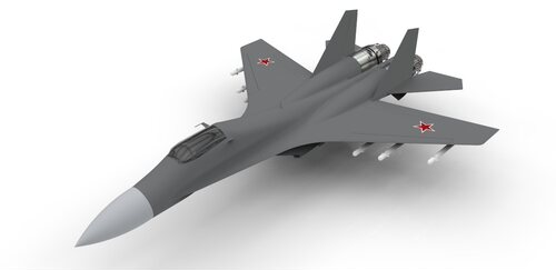 苏35 Su-35战斗机三维建模图纸 CATIA设计 igs格式