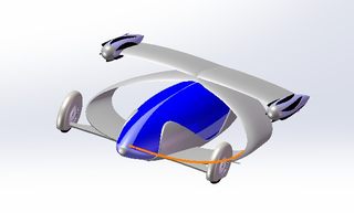 terrafugia tf-x概念飞行车3D建模图纸 IGS格式
