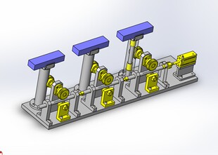 Solidworks设计 齿轮齿条提升机构3D图纸
