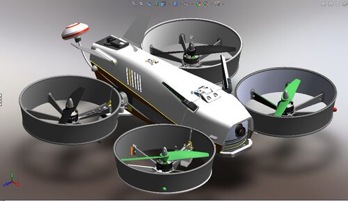 四轴飞行器(tl-300)3D建模图纸 Solidworks设计 sldprt STEP格式