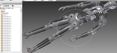 仿人形机器人骨架3D图纸 INVENTOR 2014设计 附IGS STP格式