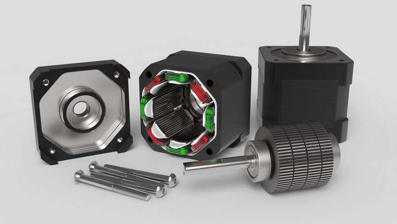 nema 17步进电机三维建模图纸 step igs格式