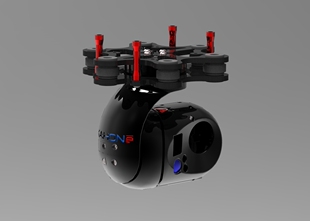 GoPro三轴万向节云台造型3D模型图纸 STP格式