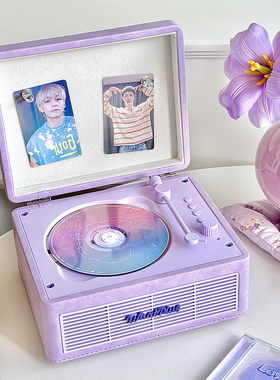 WhatPlus问加C300CD机蓝牙音响播放器留声机礼物一体播放器