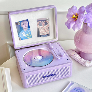 WhatPlus问加C300CD机蓝牙音响播放器留声机礼物一体播放器