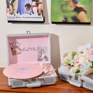 WhatPlus问加唱片机问加P1黑胶唱片机音响留声机播放器唱机礼物