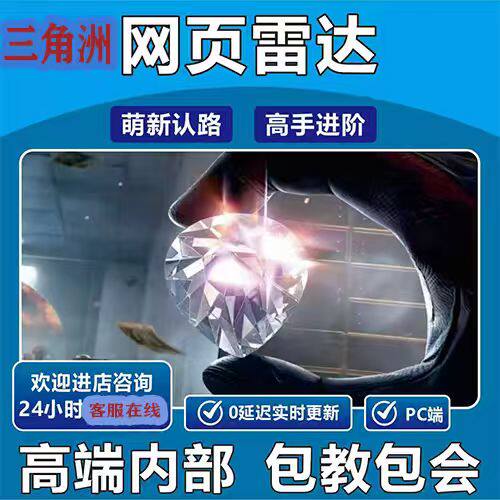 三角PC端游洲物资价格透明主播同款内部辅助雷达寻宝鼠稳定护航中