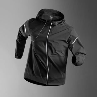 运动外套跑步春夏健身衣服骑行风衣连帽训练长袖 上衣冲锋衣外套