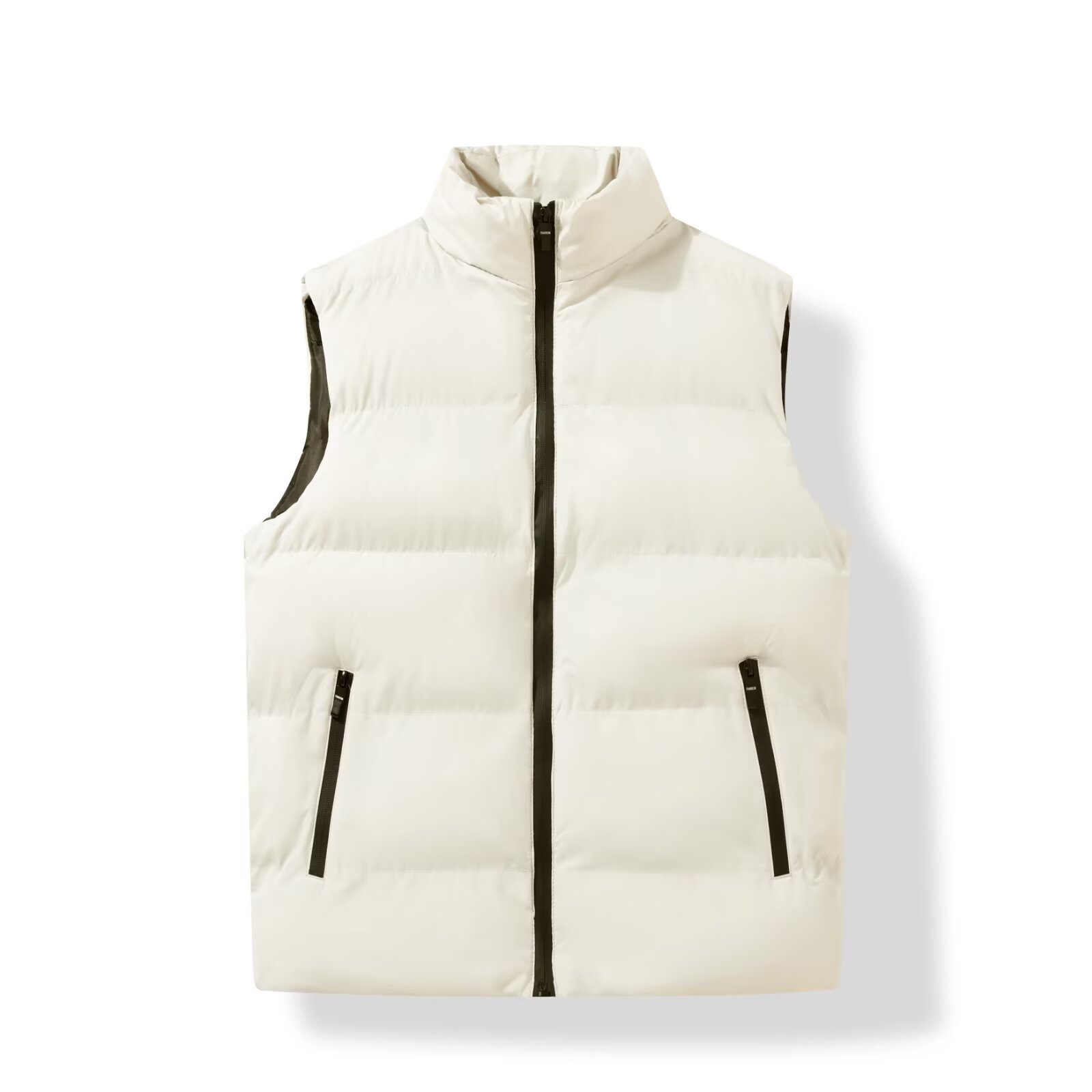 美式潮牌大码立领棉衣马甲男冬季纯色保暖坎肩夹克无袖棉服外套潮