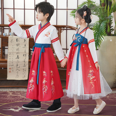 2025新款汉服男童女童儿童表演服