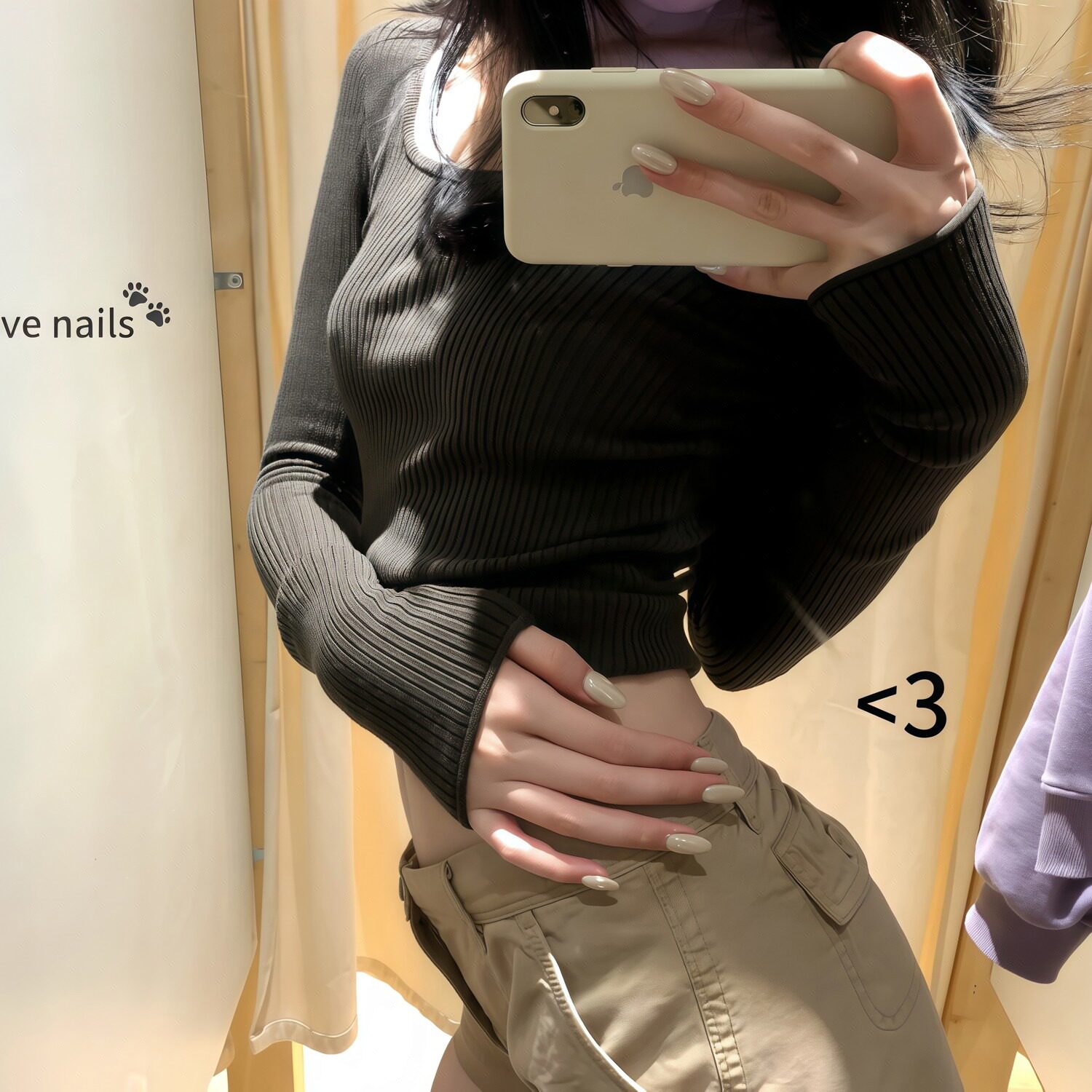 Hailey海莉同款欧美气质白月光高光珍珠白极光穿戴甲手工婚甲美甲