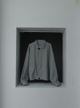 Ouc Fii 24FW“smog ”jacket 绒感铜氨丝短款外套