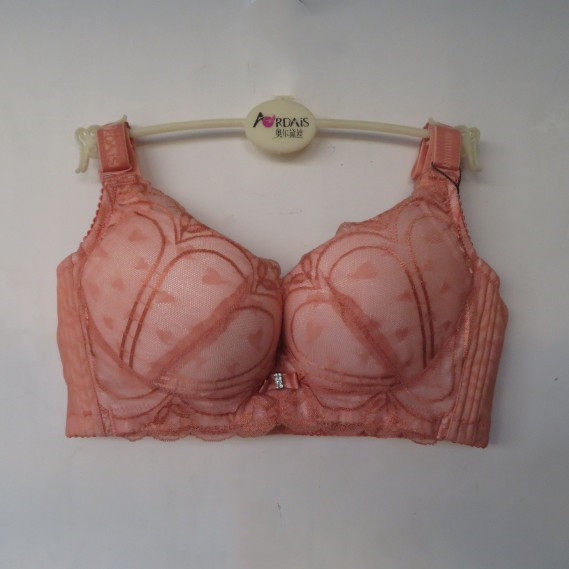 3件包邮  正品内衣奥尔黛丝文胸2485 b中厚三扣 无钢圈 0压迫聚拢