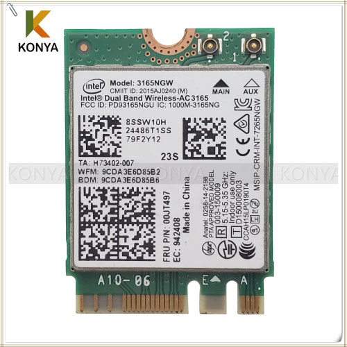 Lenovo/联想 E460 E560 Intel 3165 AC 433M双频无线网卡 00JT497