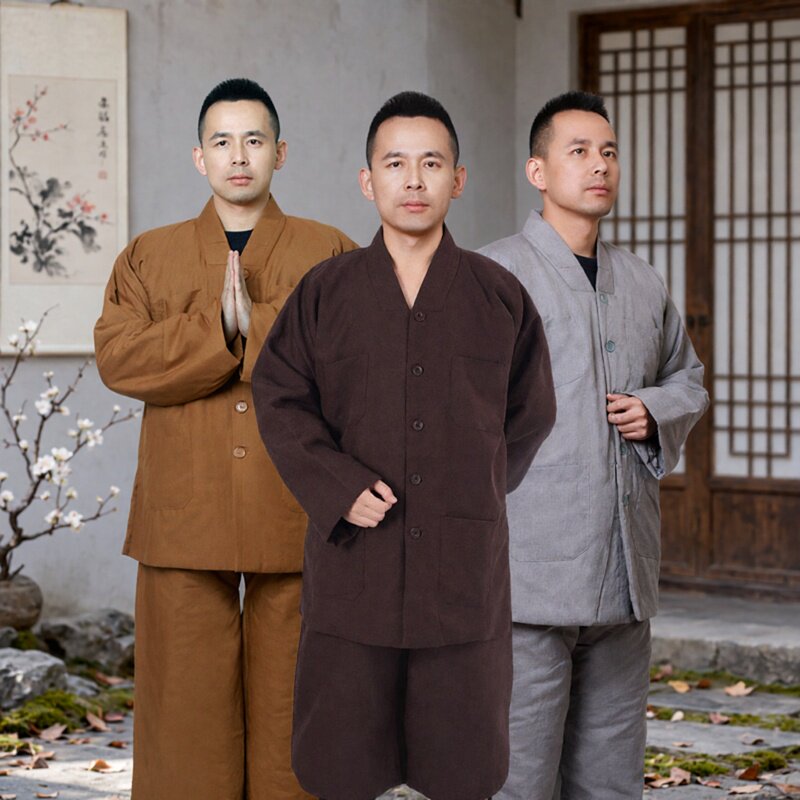 师父冬季加厚保暖僧服短褂