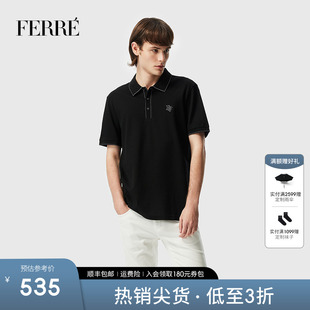 商务短袖 Ferre费雷男装 男士 凉感字母POLO衫 821E262069 春夏新款
