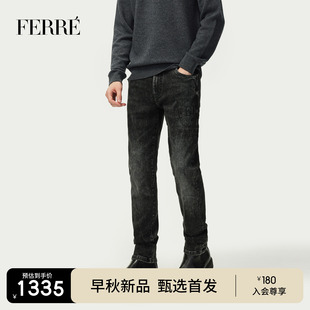 子男 FERRE费雷棉质经典 水洗牛仔裤 2025秋季 轻奢柔软舒适百搭长裤