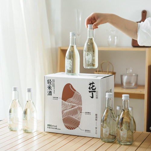 花丁大箱装6瓶原味6度轻米酒礼盒装陶缸自然发酵传承人自酿小甜酒