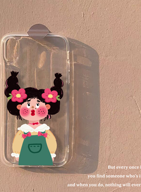 可爱小女孩适用iPhone17苹果16Promax手机壳p80华为nova13小米opporeno14防摔vivox200荣耀80gt软红米note11