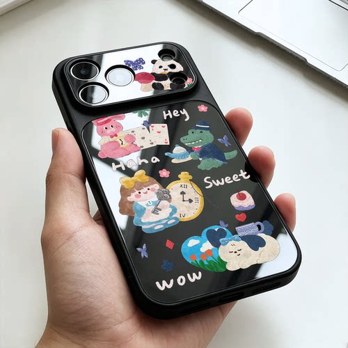 涂鸦卡通适用iPhone18pro苹果17小米15荣耀migac8防摔OPPOReno16华为p90nova15全包vivox300s三星s26手机壳女