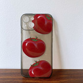 西红柿子iPhone17苹果16promax华为p70nova13p60小米15vivos19x200适用OPPOReno14手机软壳红米k80iQOO12荣耀