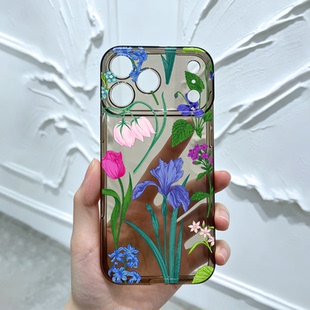 美术生小众插画适用iPhone17苹果16Promax华为mate50p70vivox100荣耀90OPPOReno11一加12小米14红米k70手机壳