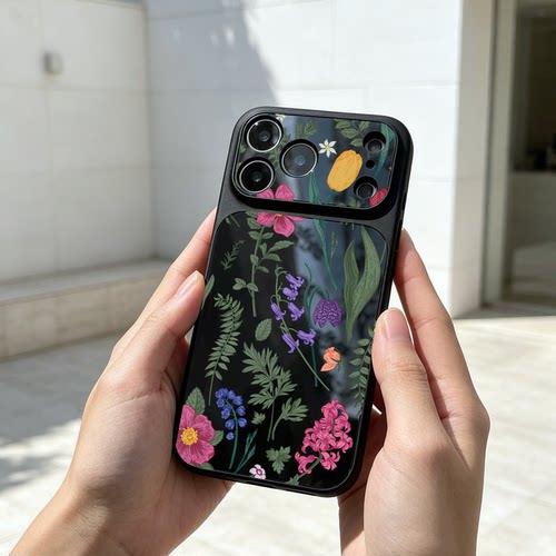 复古手绘适用iPhone18pro苹果16小米15荣耀migac7防摔OPPOReno14华为p90nova15全包vivox300s大视窗手机壳女