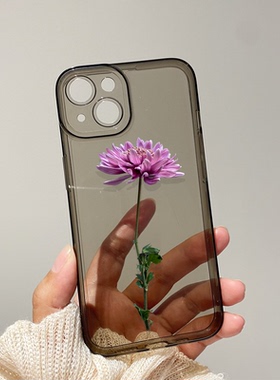 清新小花iPhone16promax苹果15手机壳14plus适用vivox200S19华为p70软OPPOReno13小米15红米k80三星s24一加11