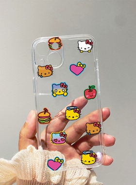 可爱小画iPhone17苹果13/14/15promax手机壳mate60华为p80适用vivox200小米15OPPOReno12findx8荣耀90三星s24