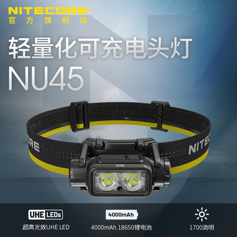 奈特科尔NU45头灯户外登山