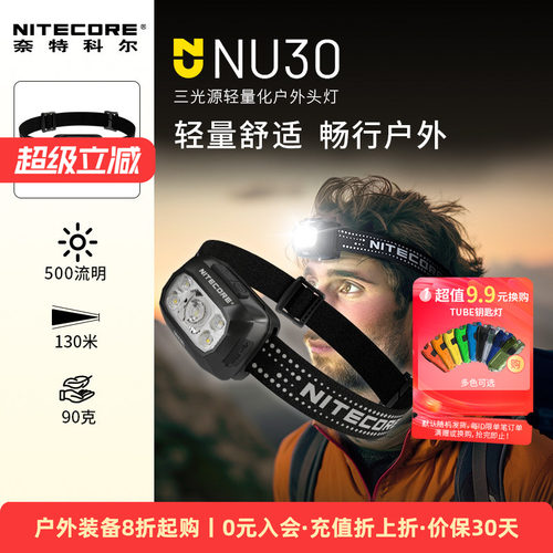 奈特科尔NU30户外头灯