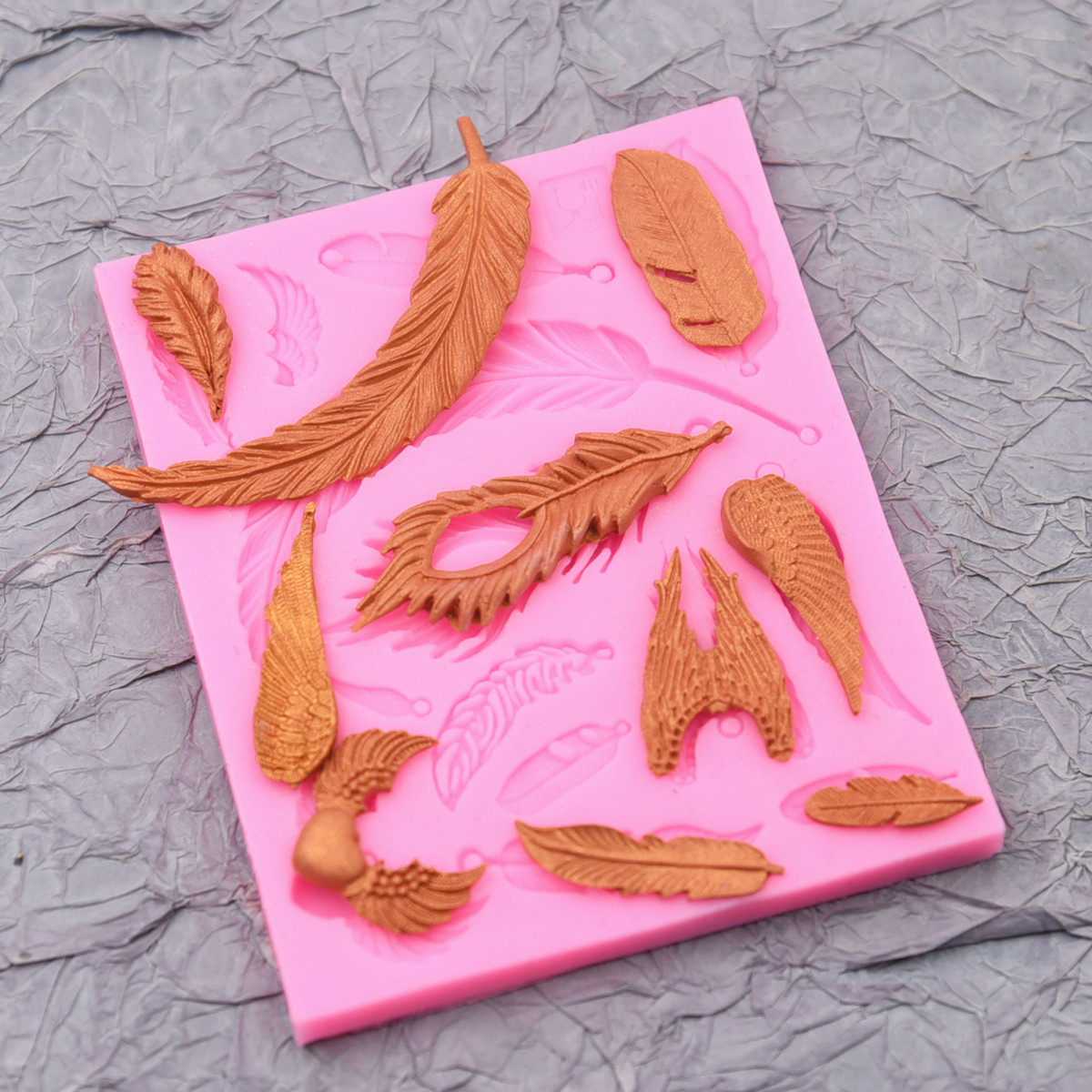 硅胶模具多种羽毛硅胶模具