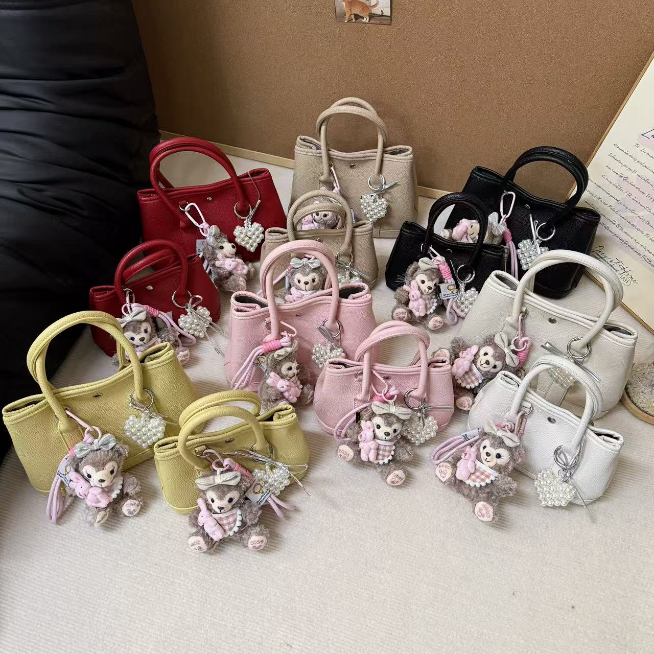 【莫奈花园包】2025夏季超火奶黄色手提托特包女高级感单肩斜挎小