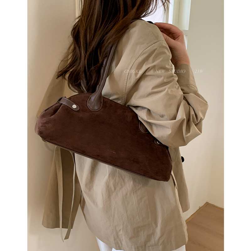 高级感复古腋下包包女式2025新款秋冬单肩包休闲时尚手提波士顿包
