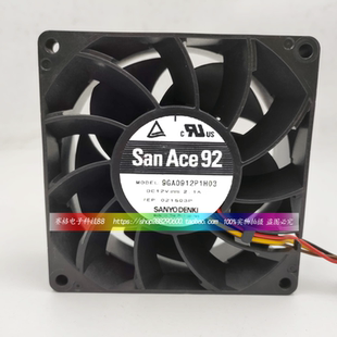 SAN YO 三洋 9cm 38mm 9038 9GA0912P1H03 12V 2.1A 4PIN PWM散热