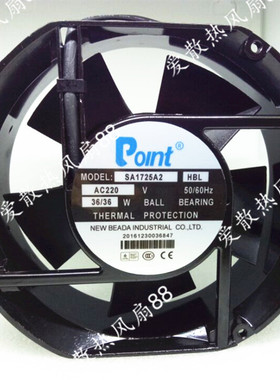 全新原装Polnt SA1725A2/A1/A3 HBL 220V/110V/380V 36W机柜风扇