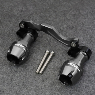 适用布雷斯通极宙ADV150三業赛博SY150T改装配件前轮排气防摔保护
