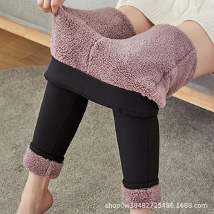 云朵绒东北保暖棉裤 冬季 2021新款 女加绒加厚外穿高腰罗马裤 打底裤