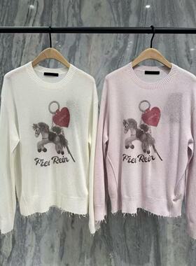 正品针织衫2026春新品马年系列含绵羊毛山羊绒轻薄糯MBF1SWT060