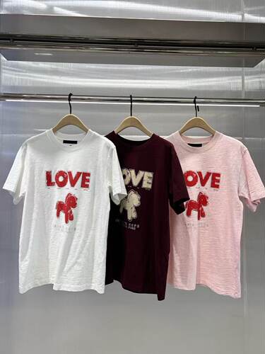 正品短袖T恤2026春新品马年系列烫钻印花竹节棉质圆领MBF1TEE008