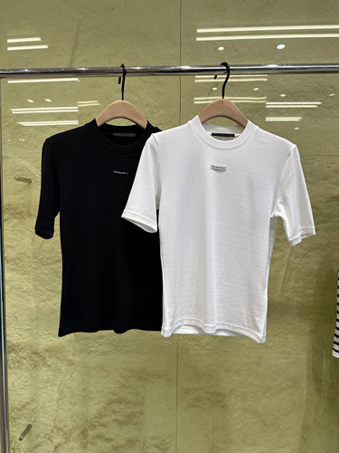 【C+系列】正品短袖T恤2026夏新品天丝醋酸小圆领正肩MBF2TEE004